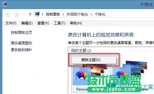 Win8刪除無用主題的兩種方法