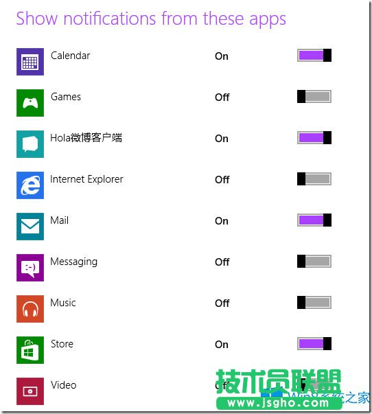 Win8如何修改消息提醒的設(shè)置