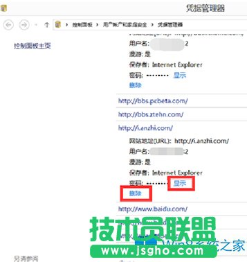 Win8憑據(jù)管理器查看網(wǎng)頁賬號(hào)密碼的技巧