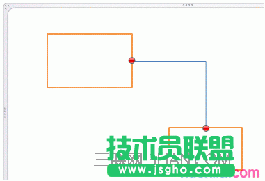 這些形狀通過連接線連接。