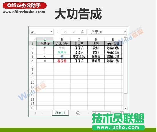 按Excel單元格中的字體顏色對表格數據進行排序