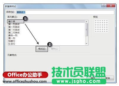 創(chuàng)建自定義表格套用格式的方法