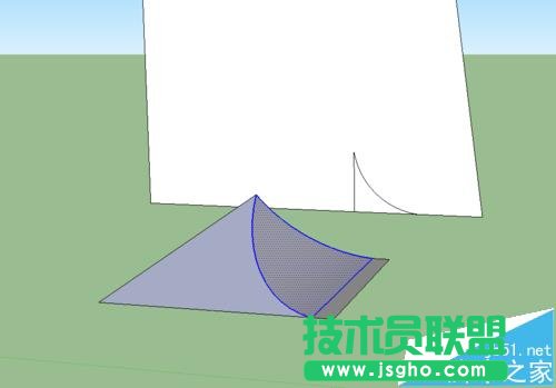 sketchup怎么繪制曲面屋頂?