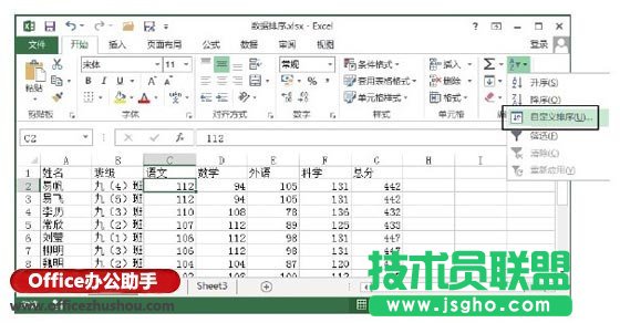 對Excel中數(shù)據(jù)進(jìn)行單列排序和多列排序的方法