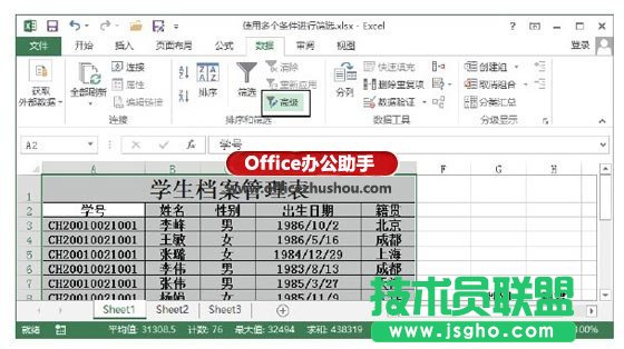 Excel中使用多個(gè)條件進(jìn)行篩選的方法