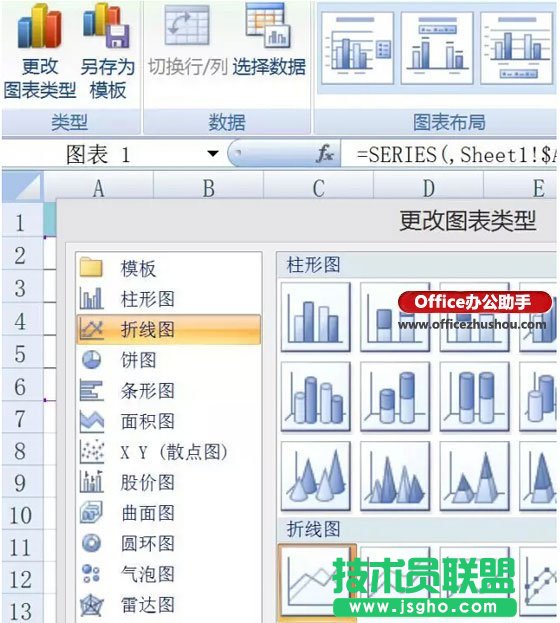 在excel圖表中繪制合格線的方法