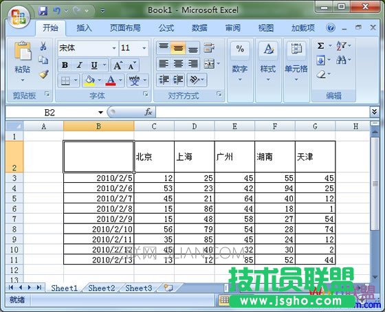 excel表格怎么畫斜線   三聯(lián)