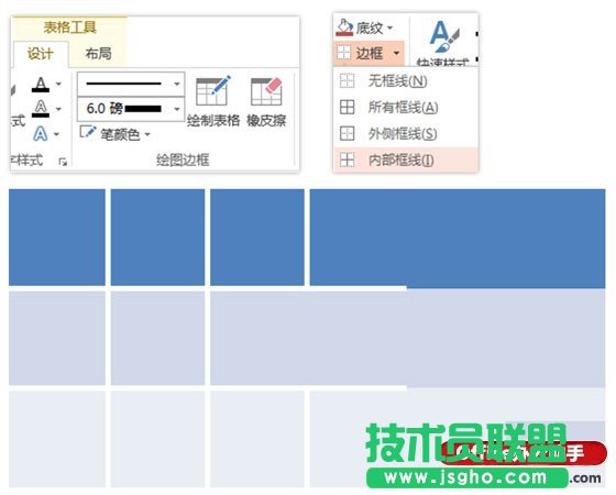 在PPT里用表格來實現(xiàn)圖片墻的制作方法