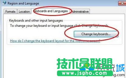 點(diǎn)擊“change Keyboards...”