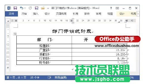 Word文檔的表格中數(shù)據(jù)排序的方法