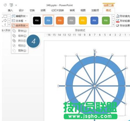 如何用PPT繪制設(shè)計一個分割型環(huán)形圖？