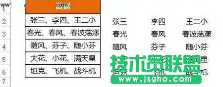 數(shù)據(jù)分列，將B列數(shù)據(jù)按頓號(hào)進(jìn)行分列。