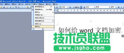 word2003文檔怎么加密  三聯(lián)