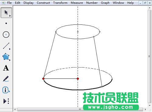 幾何畫板怎樣畫半圓？