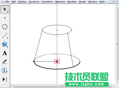 幾何畫板怎樣畫半圓？