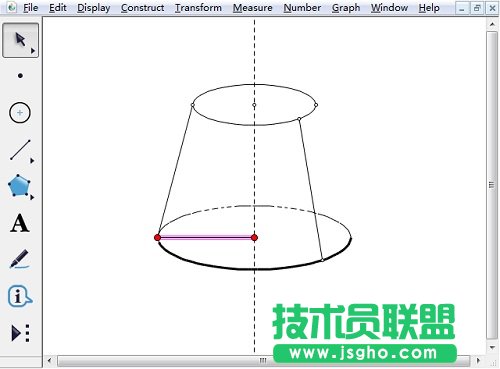 幾何畫板怎樣畫半圓？