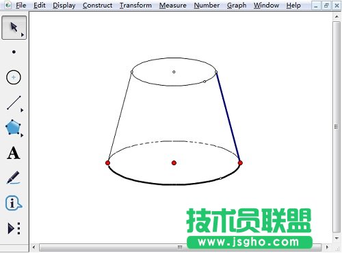 幾何畫板怎樣畫半圓？