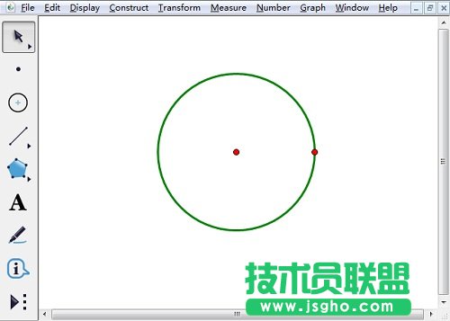 幾何畫板怎樣畫半圓？