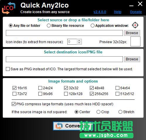 Quick Any2Ico